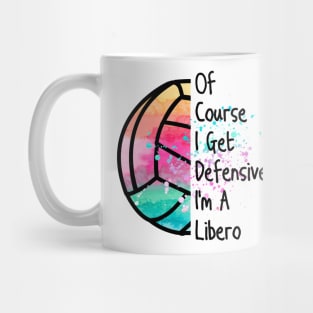 Funny Libero Defensive Volleyball Player Cute Quote Gifts Mug